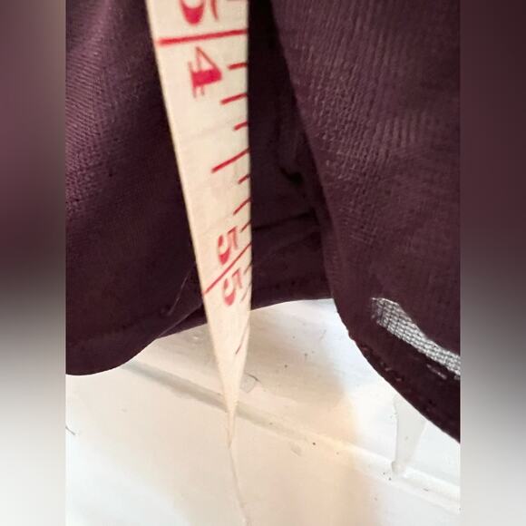 David’s bridal plum high neck lace dress gown bridesmaids ruched womens 6 - Picture 5 of 9